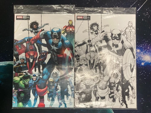FANTASTIC FOUR #35 SET OF 2 1 PER STORE THANK YOU VARIANTS MARVEL COMIC BOOK BA