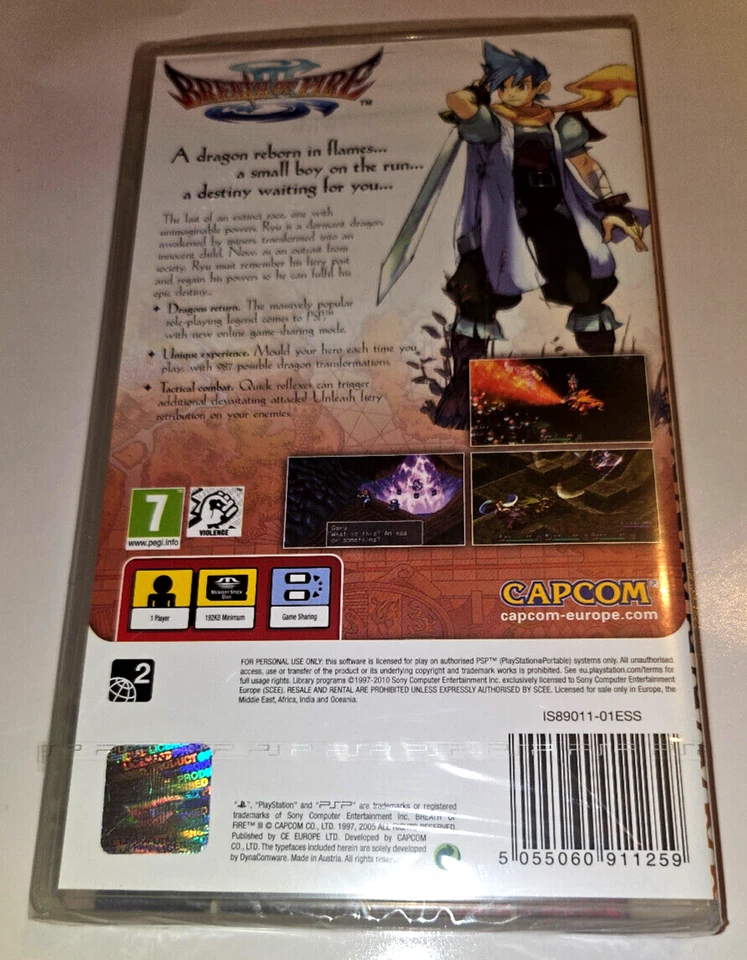 Breath of Fire III Sony PSP English Box New Factory Sealed Playstation Portable - Image 2 of 4