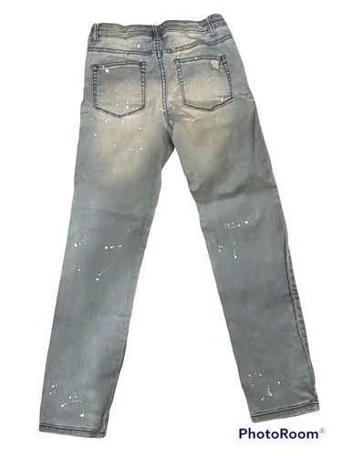 Boys art class super skinny jeans distressed paint splattered size 14 - Picture 5 of 5