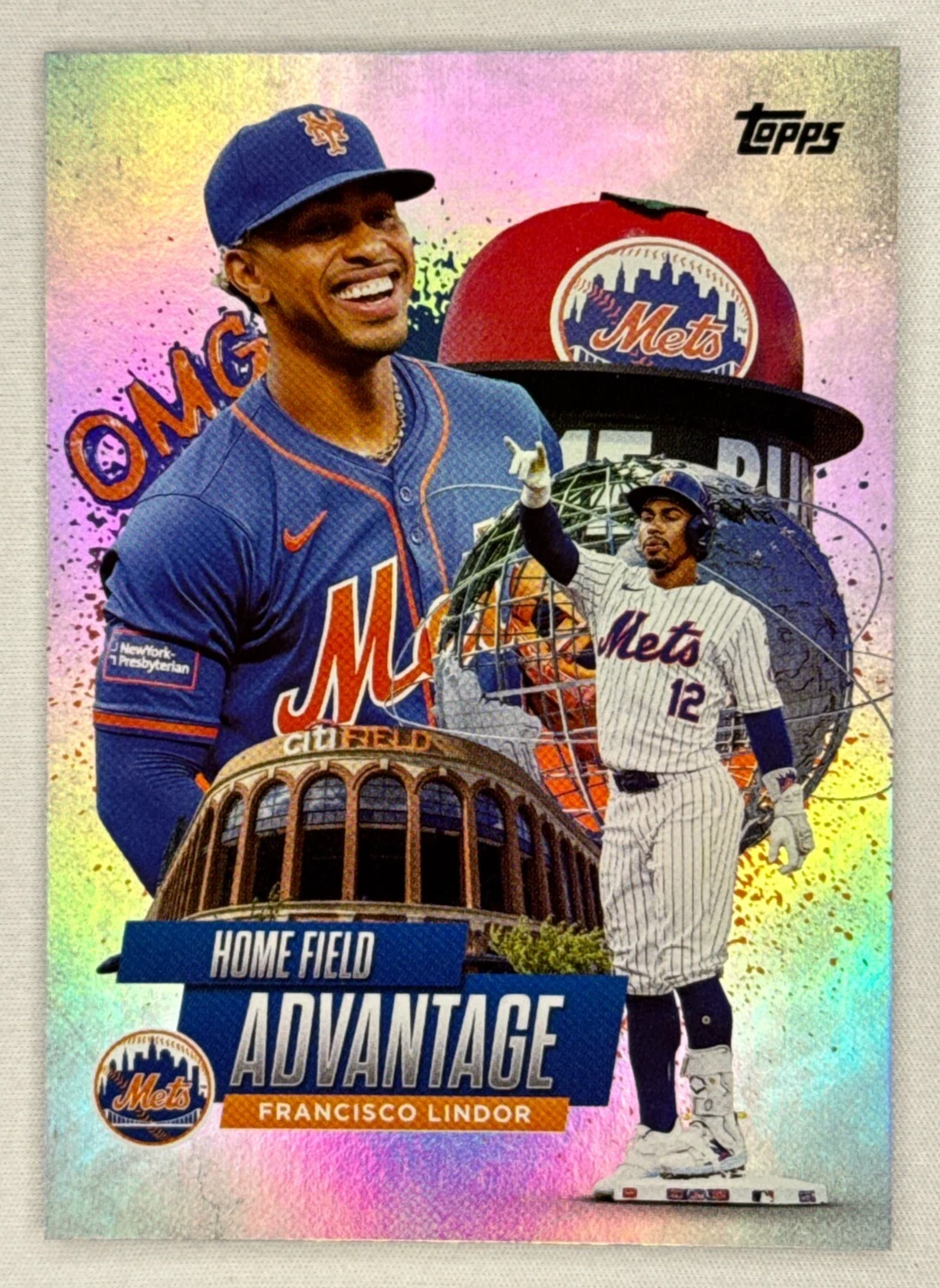 2025 Topps Series 1 Francisco Lindor Home Field Advantage #HA-17 New York Mets