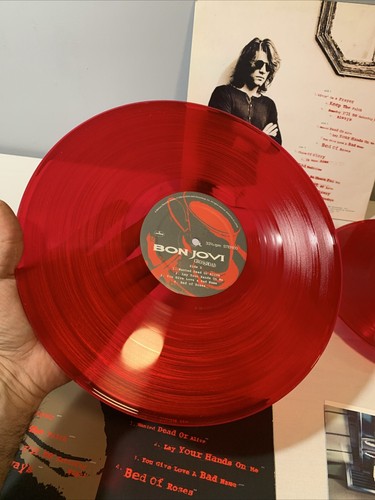 The Best of Bon Jovi Cross Road 2 rote LP Vinyl farbige Schallplatte Greatest Hits R7 - Bild 8 von 24