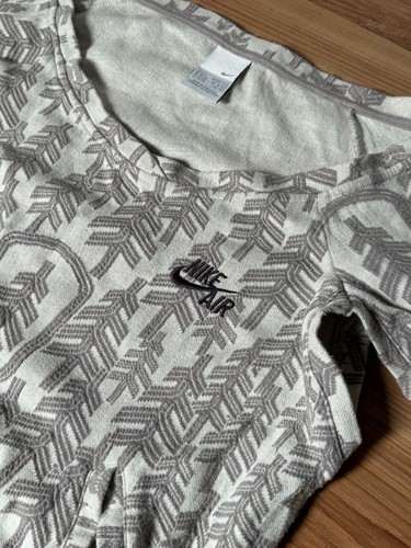 Nike Women Bodysuit Top Size L Long Sleeve Slim Fit All Over Print - Picture 4 of 7