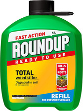 Roundup Fast Action Total Weedkiller, 5 Litre Refill 6.41 per litre
