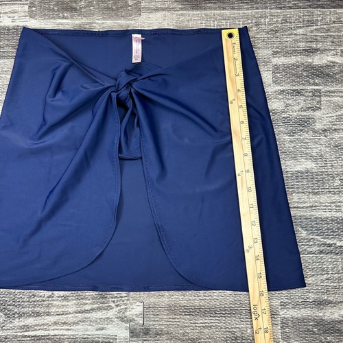 Victoria's Secret Navy Blue Womens sz XS Sarong Swimwear Cover Up Front Tie - Picture 3 of 4