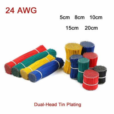 24 AWG Breadboard Jumper Wire Dual-Head Tin Plating Electronic Line Welde Cables