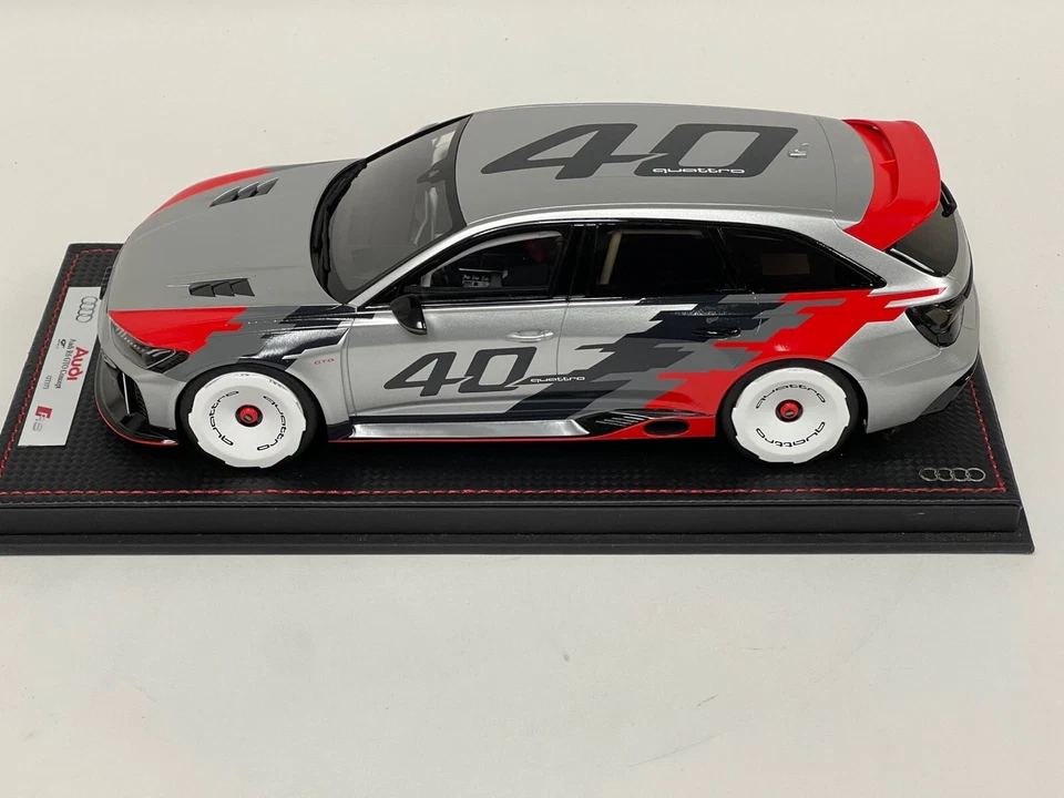 1/18 Audi RS6 GTO Concept 40 Año de Quattro GT Spirit Base Cuero AB001 Foto 2 de 4