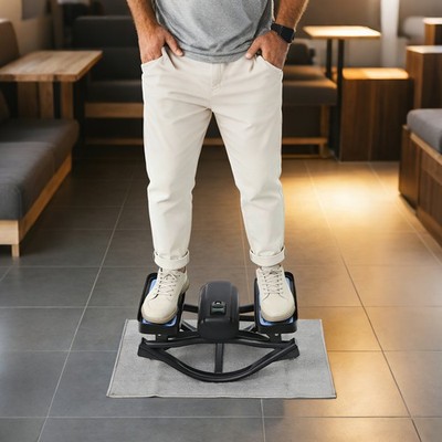 Lateral Rocking Fitness Stepper, Portable Rock Stepper Side to Side with Carpet