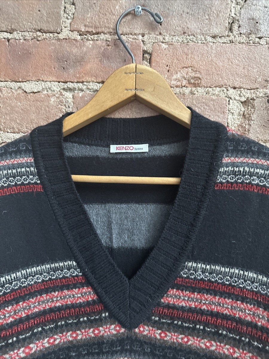 Vintage Kenzo Homme Sweater, Sz XL, Wool/Mohair | eBay