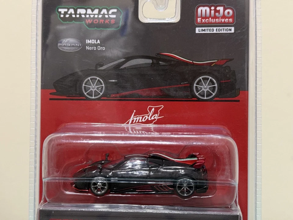 🔥 Chase 🔥 Tarmac Works Pagani Imola Nero Oro - Mijo 限定“全新带盒”“CHASE” — 第 3/4 张图片