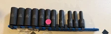 Matco Tools 3/8” 11pc Metric 6 Point Deep Impact Socket Set SBDPM136V