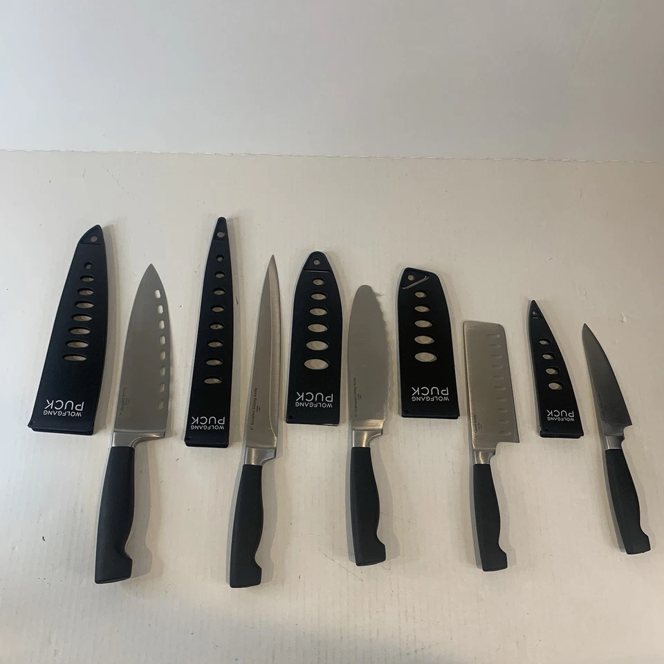 Juego de cubiertos Wolfgang Puck High de acero inoxidable de 10 piezas negro Foto 4 de 4