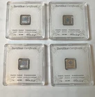 Lot Of Four Separate 1 Gram Silver Geiger Bars In Original Assay!