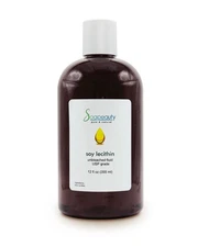 Soy Lecithin Unbleached Liquid 100% Natural & Pure Emulsifier 12 fl oz