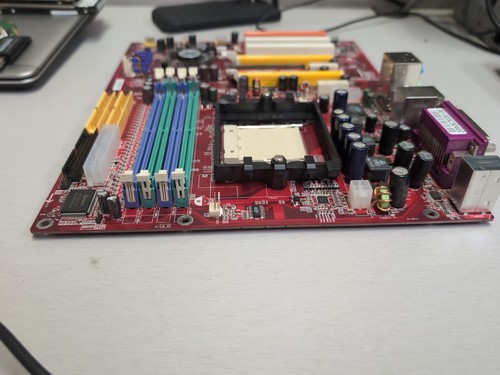 MSI MS-7185 K8N SLI MOTHERBOARD V.1.0 W/ MSI MS-4057 Tested. Read Description* - Afbeelding 14 van 19