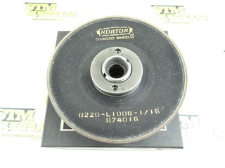 NORTON DIAMOND GRINDING WHEEL 6" X 3/4" X 1 1/4" D220L100B1/16 3" TPF LH HUB