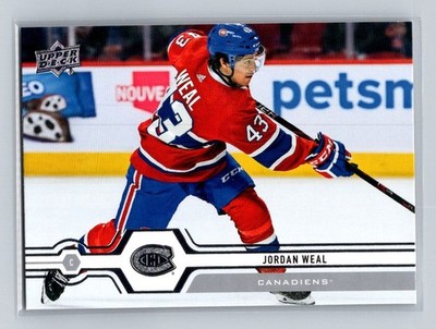 2019-20 Upper Deck #50 Jordan Weal Montreal Canadiens