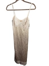 Kayser Vintage Nude Taupe Slip Dress Coquette Preppy Retro Adjustable Straps