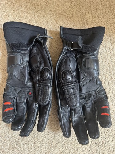 Dainese Steel Pro IN Gloves Size M 8.5 Black Fluro Red - Picture 2 of 4