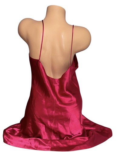 Nordstrom Nachthemd Dessous rosa glänzend Satin Knopf Damen XL - Bild 2 von 9