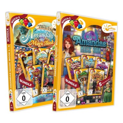 Amandas Magic Book Teil 1 2 3 4 5 6 7 8 9 10 Match 3 Gewinnt Bundle PC NEU&OVP