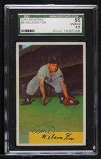 1954 Bowman Nellie Fox #6 SGC 55 HOF 0r9r