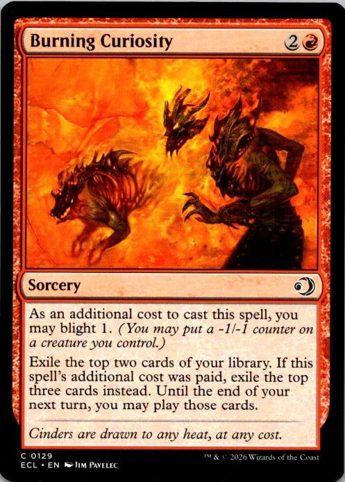Burning Curiosity Lorwyn Eclipsed #129