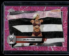 2025 Topps Chrome WWE #196 Zelina Vega Pink Shimmer Refractor