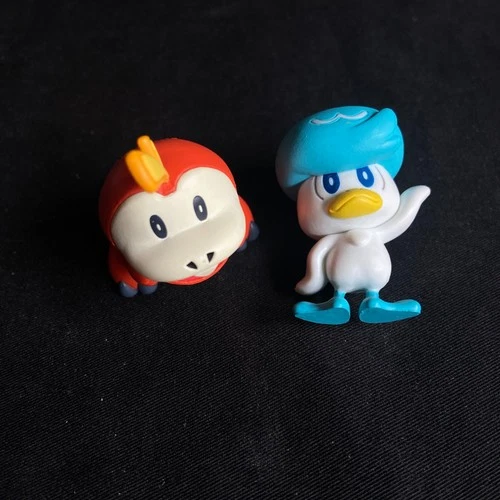 Fuecoco & Quaxly Scarlet & Violet Starters TOMY Pokemon Figures Nintendo 2"