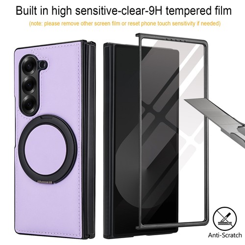 For Samsung Galaxy Z Fold 7 6 5 4 3 Rotatable Ring Stand Case+Screen Protector - Picture 42 of 64
