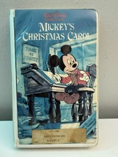 Mickey's Christmas Carol VHS Movie 1983 Includes The Making Clamshell Case Clean