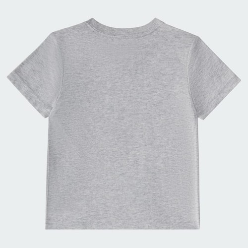 adidas kids Two-Piece Short Sleeve Cotton Heather Tee and Elastic Waistband - Picture 3 of 7
