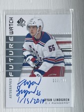 2019-20 SP Authentic Future Watch Rookies /999 Ryan Lindgren #171 Rookie Auto RC