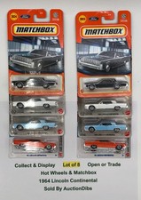 Hot Wheels  Matchbox 1964 Lincoln Continental Black/White/Blue/Orange Lot of 8