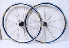 ~ Beautiful ROLF VECTOR Clincher Wheelset 9-10 Speed Shimano 700c - Rare Blue ~