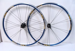 ~ Beautiful ROLF VECTOR Clincher Wheelset 9-10 Speed Shimano 700c - Rare Blue ~
