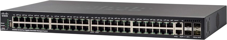 Cisco SG350X-48-K9 Managed Switch 48-Port Rack-Mountable 90 Day Warranty - Image 2 of 4