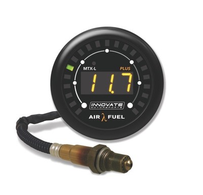 Innovate Motorsports MTX L Plus Wideband Air Fuel Ratio Black Digital Gauge Kit