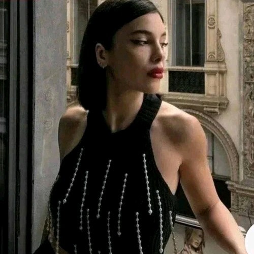 ZARA Pearl chenille top Size S