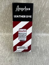 Angelus Leather Finish Dye 3 oz. with Applicator for Shoes Boots Bags MAHOGANY