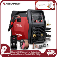 ARCCAPTAIN iControl MIG205 Pro MIG Welder 205A 6in1 Gas MIG/Gasless Flux MIG/MMA