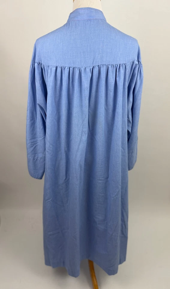 ВИНТАЖНЫЙ Frost Bro.chambray аппликации дом пальто куртка w карманы XL защелки закрытый - Изображение 4 из 4