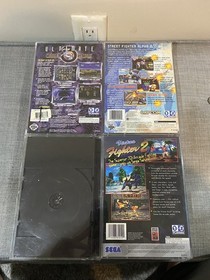 4 SegaSaturn Game Bundle, Street Fighter Alpha 2, UMK 3, Virtua Fighter 2,space
