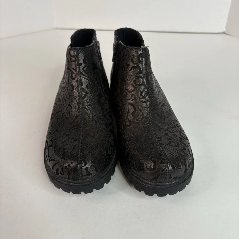 Botines Alegria Shayne Bronce Swish Talla 38 EE. UU. 8,5) Negro/Bronce Floral, Usados en Excelente Condición Foto 3 de 4