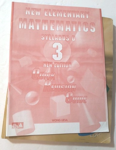 ELEMENTARY MATHEMATICS SYLLABUS D 3A By Wong Khoon And Sin Kwai Meng Yoong Math - Picture 12 of 12