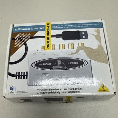 Behringer U-Phono UFO202 USB Audio Interface w/ Phono Preamp