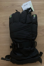 Head Junior Black Insulated Ski Snowboard Winter Gloves M/6-10