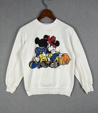 Adult's Vintage 80 s Mickey And Minnie Mouse Pullover Sweatshirt Size Small