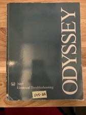 OEM HONDA 2007 ODYSSEY ELECTRICAL TROUBLESHOOTING MANUAL SERVICE