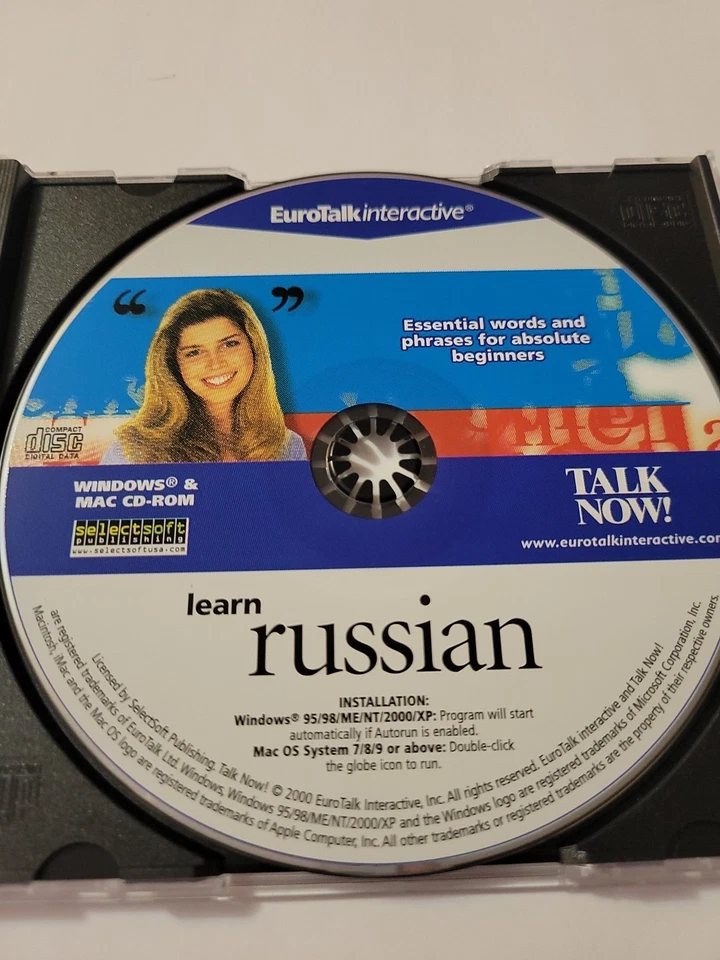 Learn Russian Eurotalk Interactive Talk Now! PC CD-Rom 2000 VTG Language  - Image 3 of 4