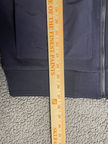 Michael Kors $298 Men’s Reversible Bomber Jacket Full Zip Midnight Blue Medium - Picture 4 of 7